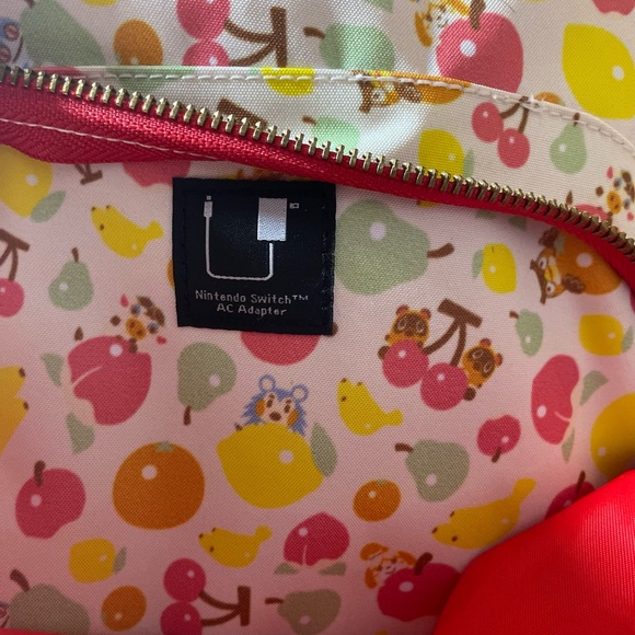 Animal Crossing Fruit Icon Mini Backpack w/ Nintendo Switch Travel Pocket - NWT - Picture 7 of 11